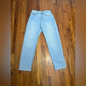 Forever 21 Women’s Jeans Size 24 Straight Leg Light Wash High Rise